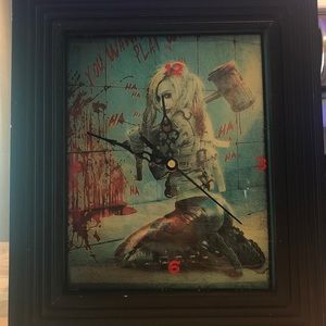 Harley Quinn custom Wall Art Wall Clock 9” x 11”